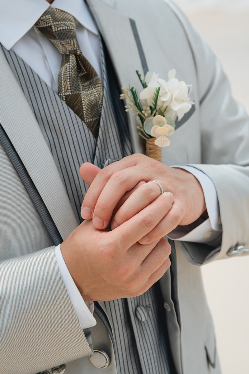 薬指にきらめく結婚指輪☆