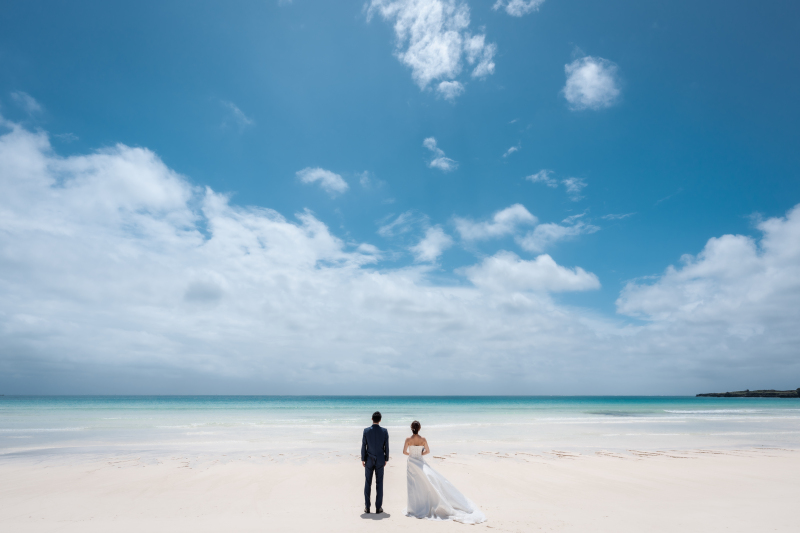 目の前に広がる宮古ブルーに感動