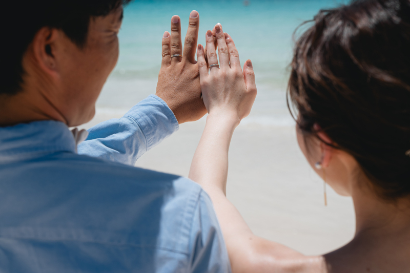 お手元パーツフォト、続きはお二人の後ろ姿も入れて