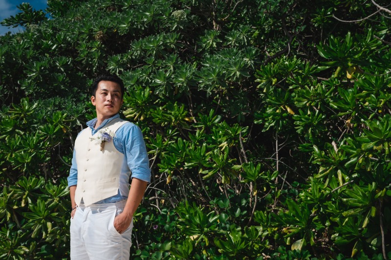 新郎ソロショット