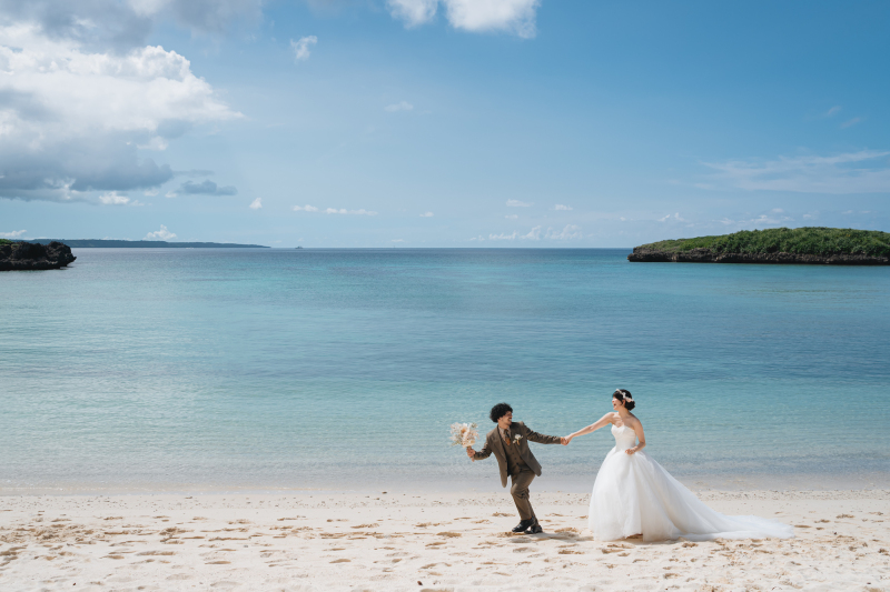 砂浜を走るシーンも楽しく挑戦して下さいました！