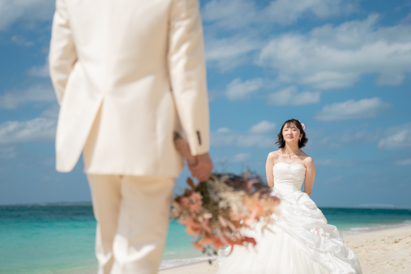 ブーケをご新郎から