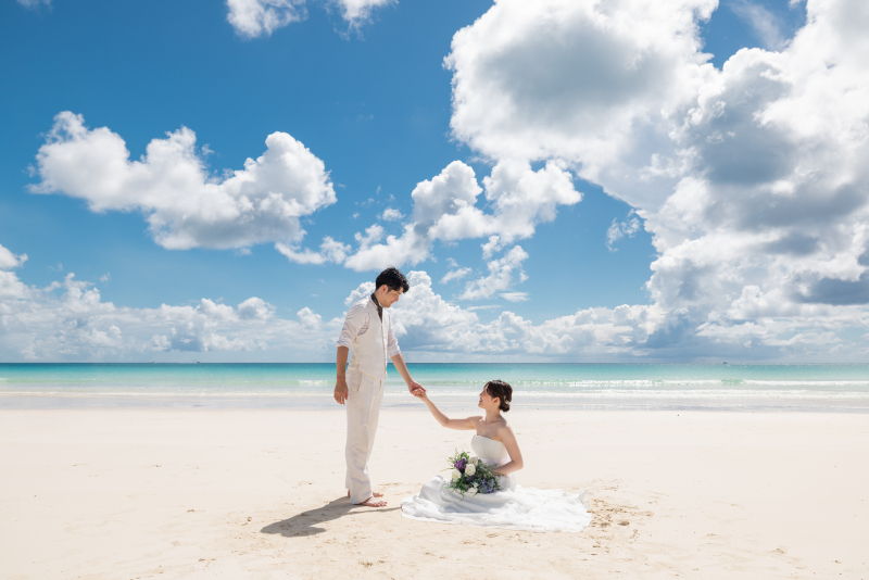 衣装をホワイトで揃えて撮影！