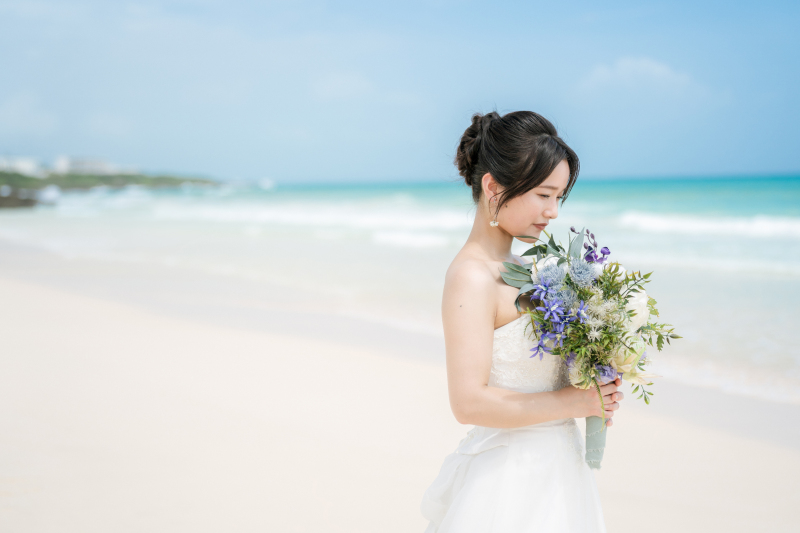 ブーケと新婦さん