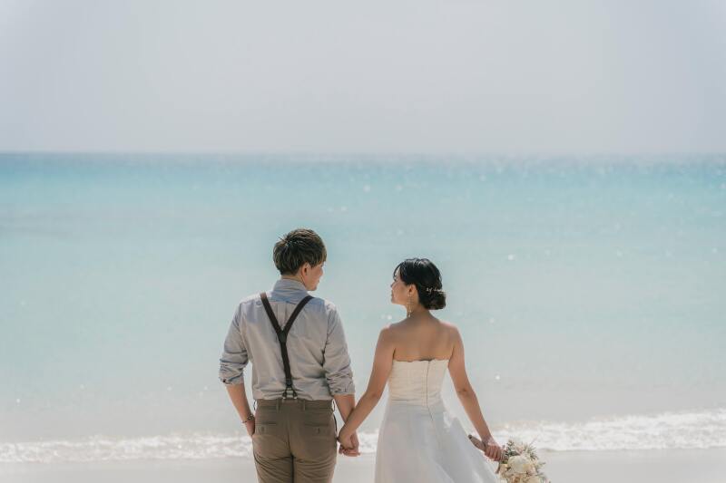 手繋ぎショット!