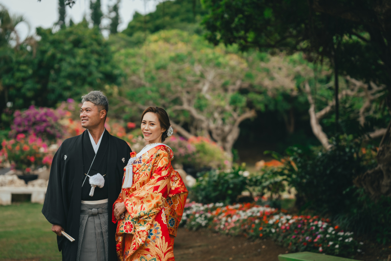 お花で華やかなロケーションで♡