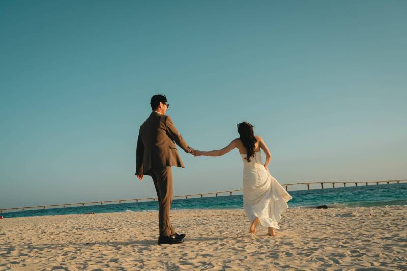 青空とサンセット!