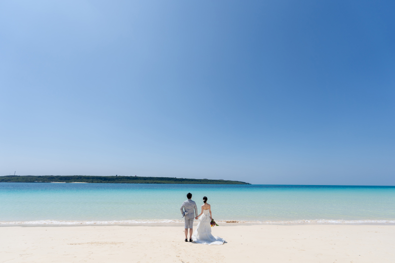 水平線の美しいビーチ