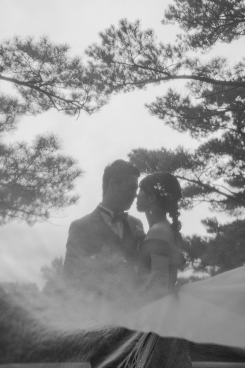 ベールショットをモノクロで！