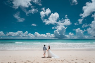 超ブルーなビーチ&サンセット