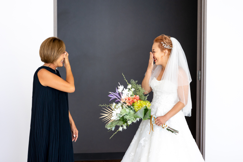 お母様からのサプライズ挙式♪