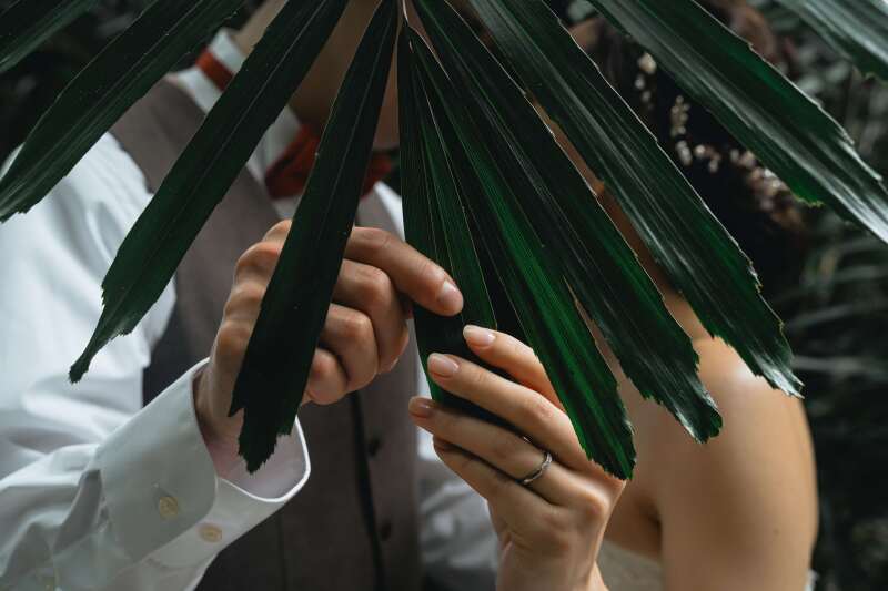 草に隠れて・・・♡