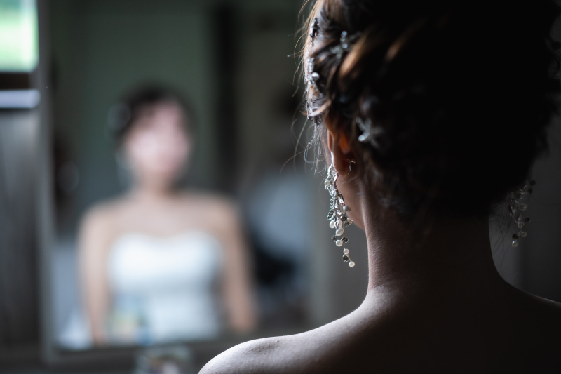 鏡に映った自分をみて・・