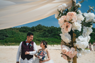 ビーチウエディング風に