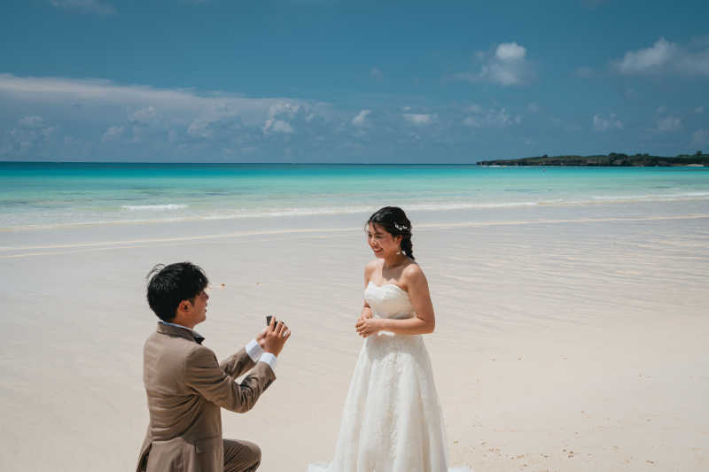 砂浜プロポーズ