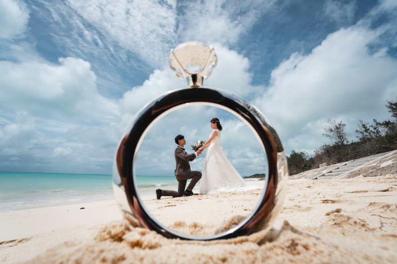 リングフレームの中のお二人♡