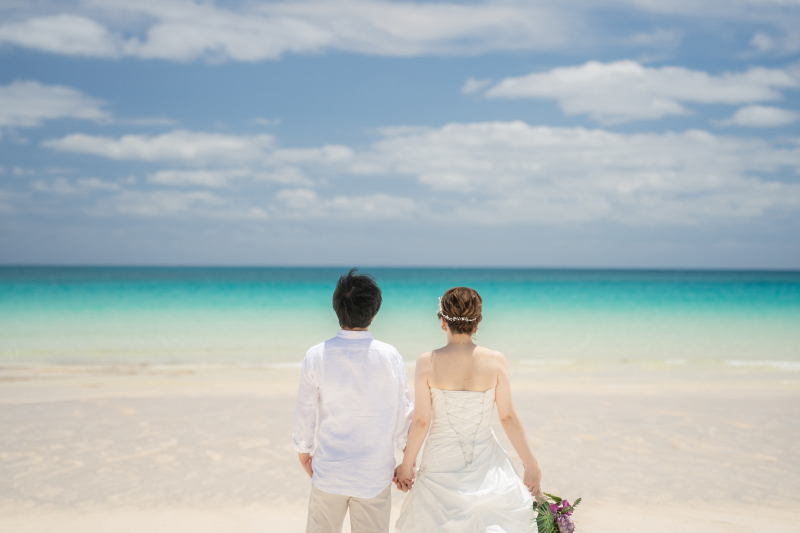 エメラルドグリーンの海で♡