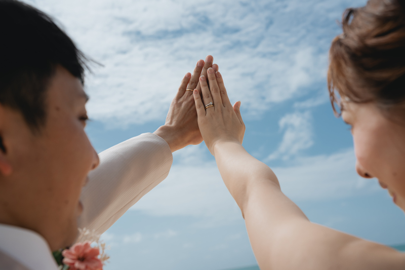 青空に向けて誓います！