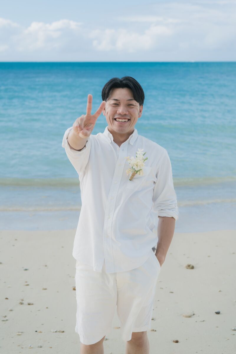 ご新郎様ソロショット