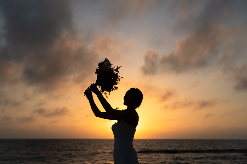 神秘的な新婦様ソロショット♡