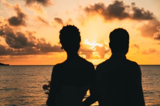 お子様と一緒にサンセット撮影