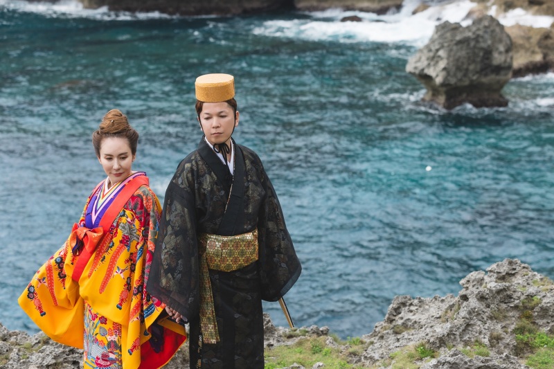 琉裳の色味が映えるお写真