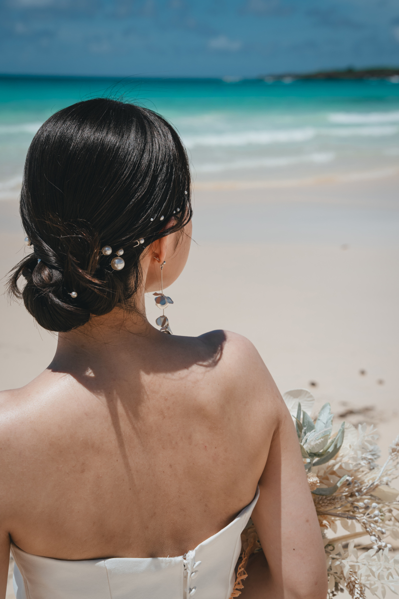 シニヨンスタイルで