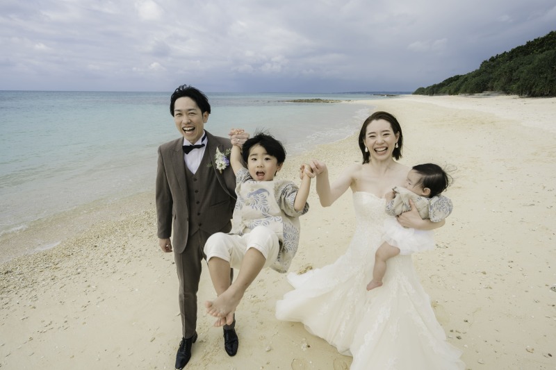家族でビーチフォト★