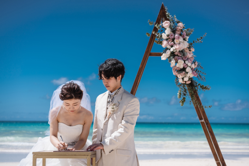 結婚証明書にご署名