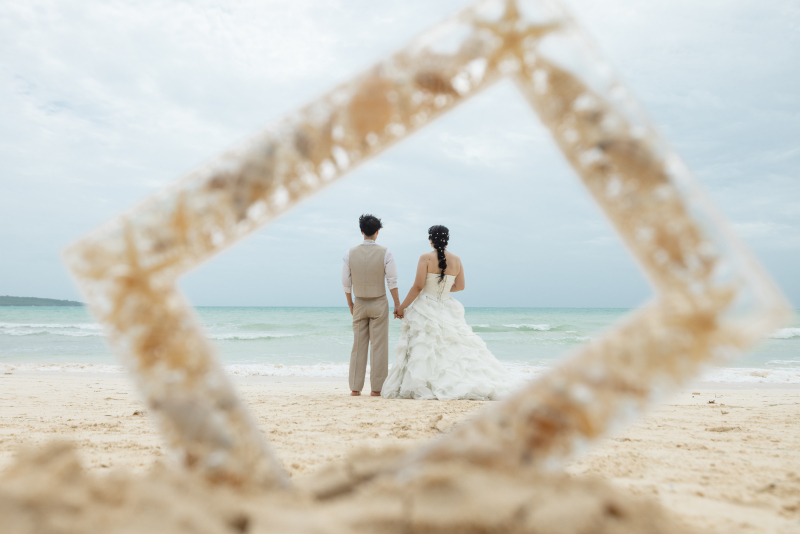 貝殻のフォトフレーム