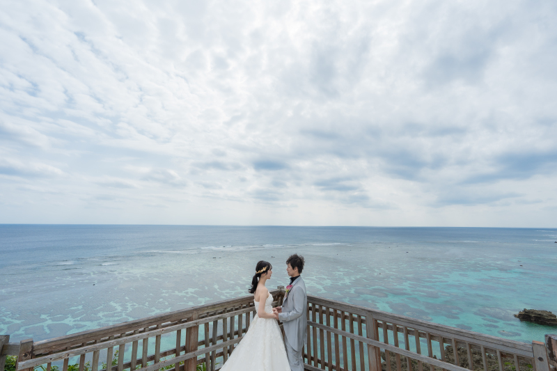 水平線の美しいガーデン