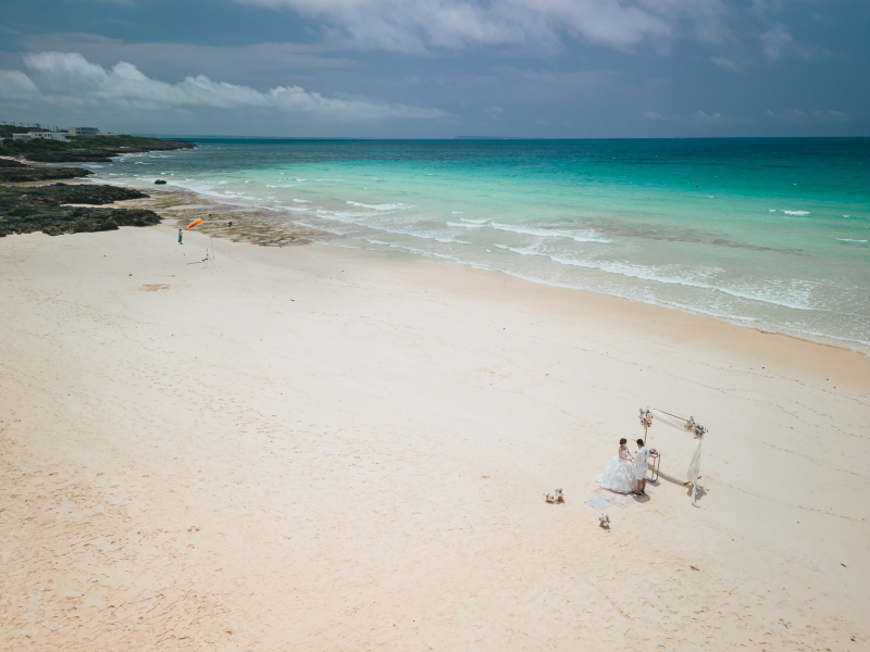 ドローンでの撮影も