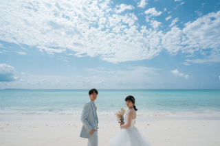 透き通ったビーチで！