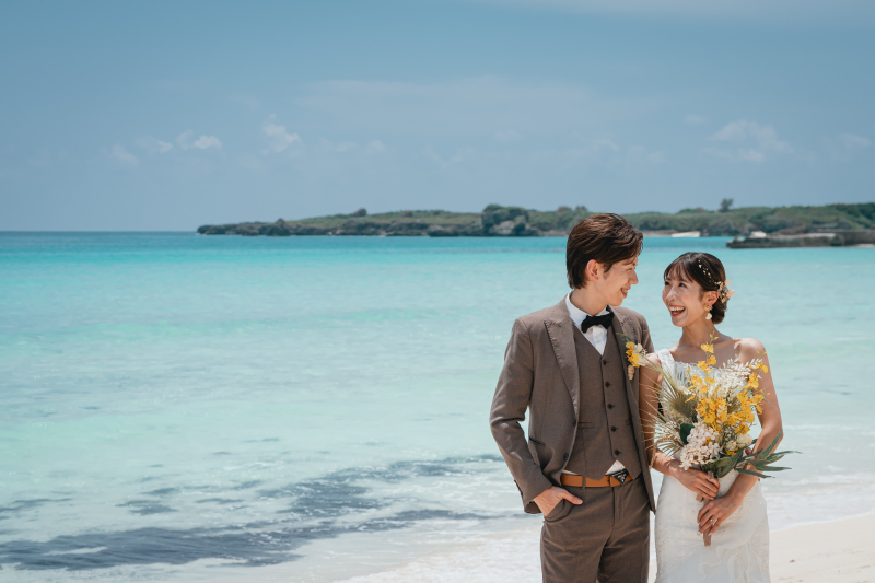 宮古の海で微笑みショット！