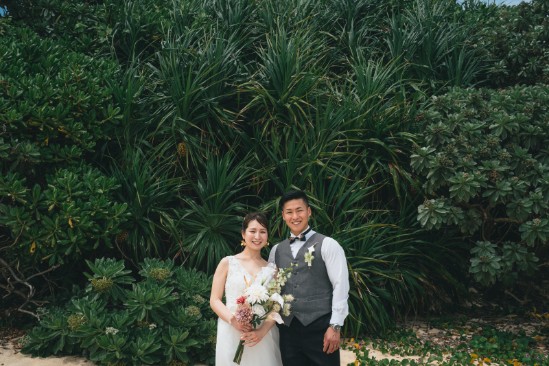 南国の植物に囲まれて♪