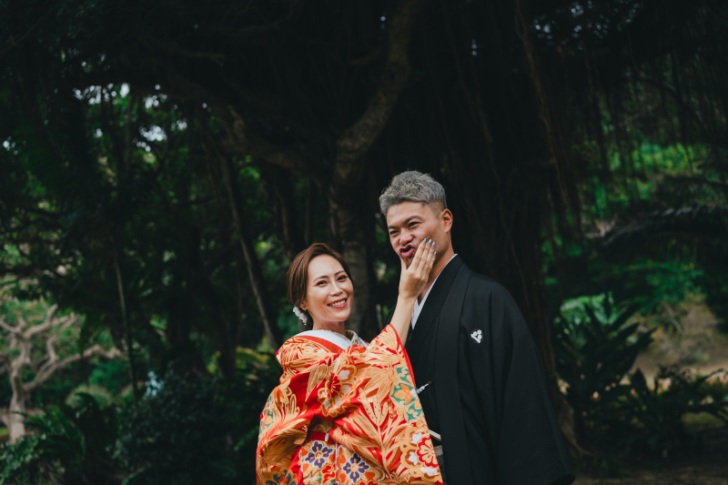 お二人らしいショット♡