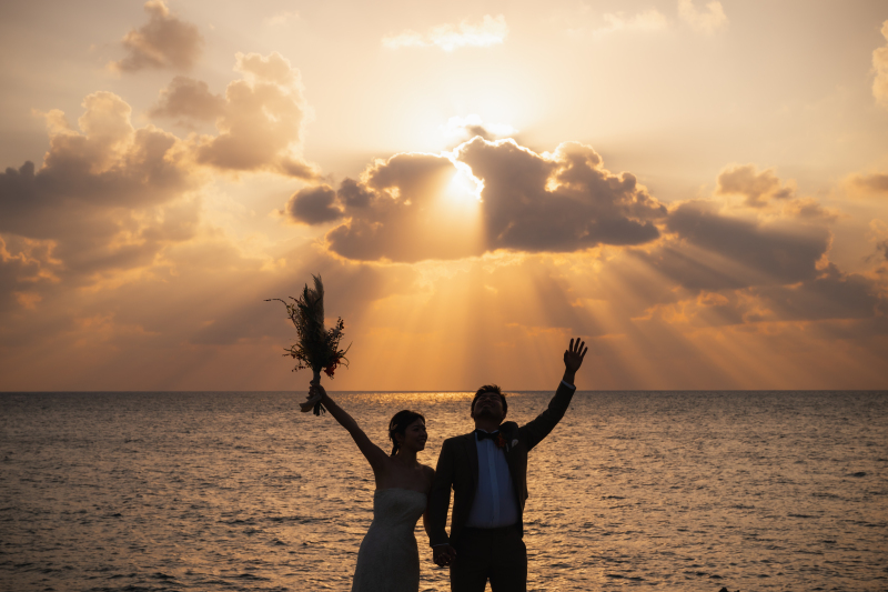 さぁ、サンセットフォトスタート！