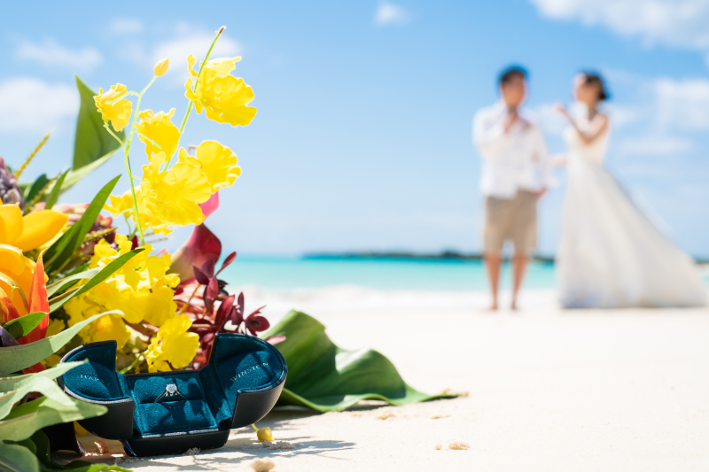 ☆アルバム付☆【青空ビーチフォト】《ドローン写真&動画付》衣裳+メイク全てコミ!