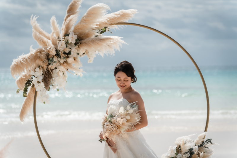 ☆ムービー付☆【感動のビーチウエディングフォト】《ドローン撮影付》ドレス・ヘアメイク・ブーケ全てコミ!<贅沢90分撮影>