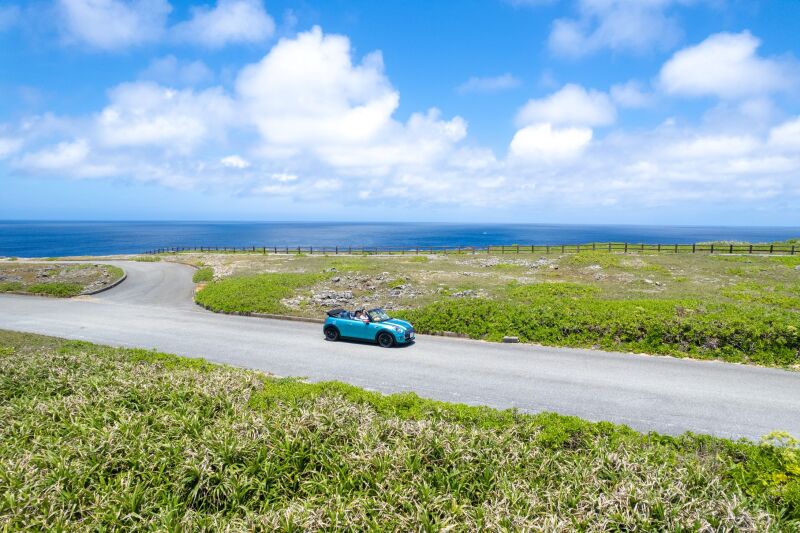 【青空ビーチ &レンタカーフォト】《2ロケともにドローン写真&動画付!》衣裳+メイク+ブーケ込!