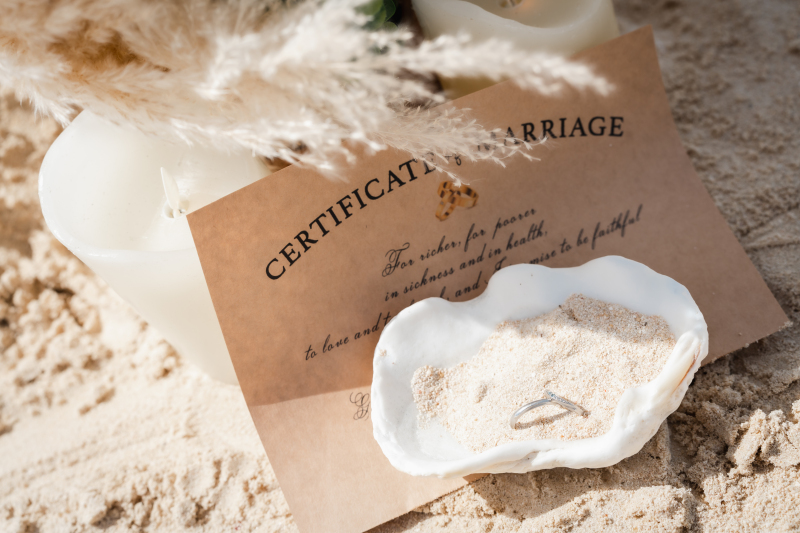 ☆ムービー付☆【感動のビーチウエディングフォト】《ドローン撮影付》ドレス・ヘアメイク・ブーケ全てコミ!<贅沢90分撮影>