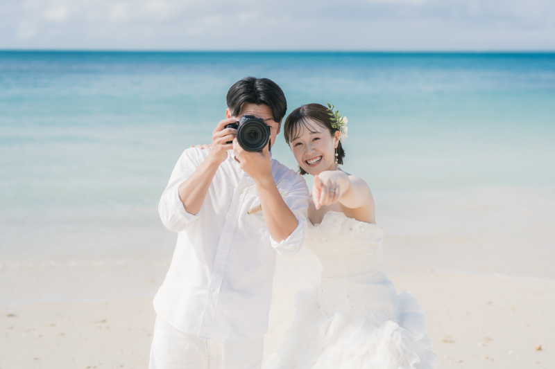 【ビーチ＆街ロケ】2着目衣裳持込&チェンジ無料！ドローン写真&動画撮影付<衣裳/美容/全データ/雨天安心保証>※土日同額