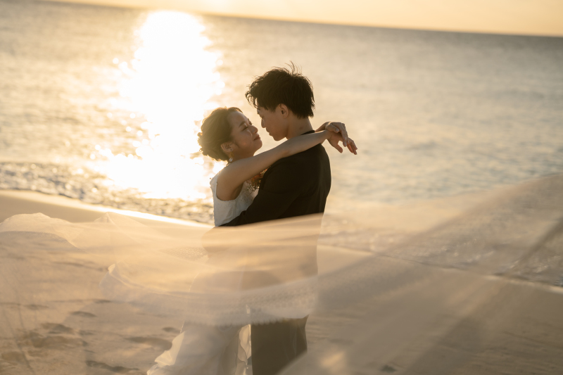 ★キャンペーン♪★【青空ビーチ&サンセットフォト】《ドローン動画付&2着目ドレス無料》ヘアチェンジもプレゼント!