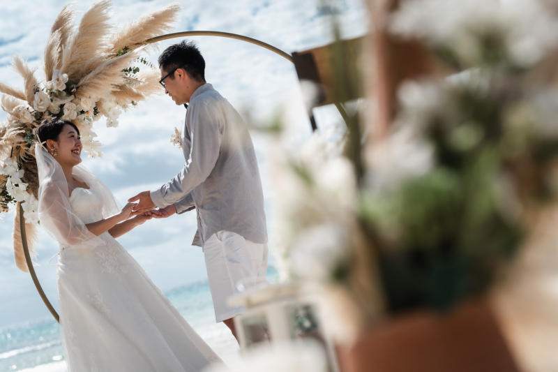 ☆ムービー付☆【感動のビーチウエディングフォト】《ドローン撮影付》ドレス・ヘアメイク・ブーケ全てコミ!<贅沢90分撮影>