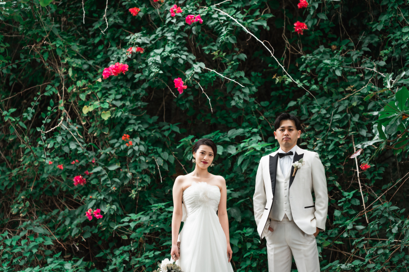 ☆アルバム付☆【青空ビーチ &ナチュラルフォト】《ドローン写真&動画付!》ブーケ&衣裳チェンジも可能!