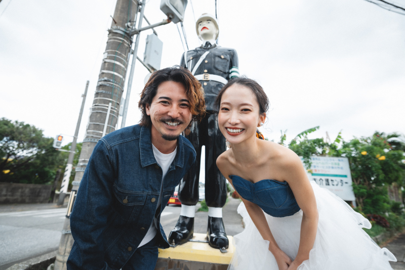 【ビーチ＆街ロケ】2着目衣裳持込&チェンジ無料！ドローン写真&動画撮影付<衣裳/美容/全データ/雨天安心保証>※土日同額