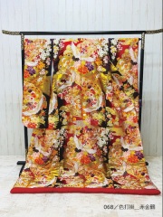 E301/色打掛_赤金鶴