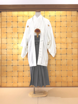 羽織/白・白黒縞