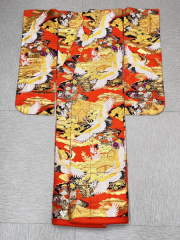 E106/色打掛_朱赤・金・鶴