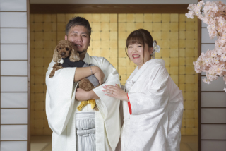 愛犬といっしょに